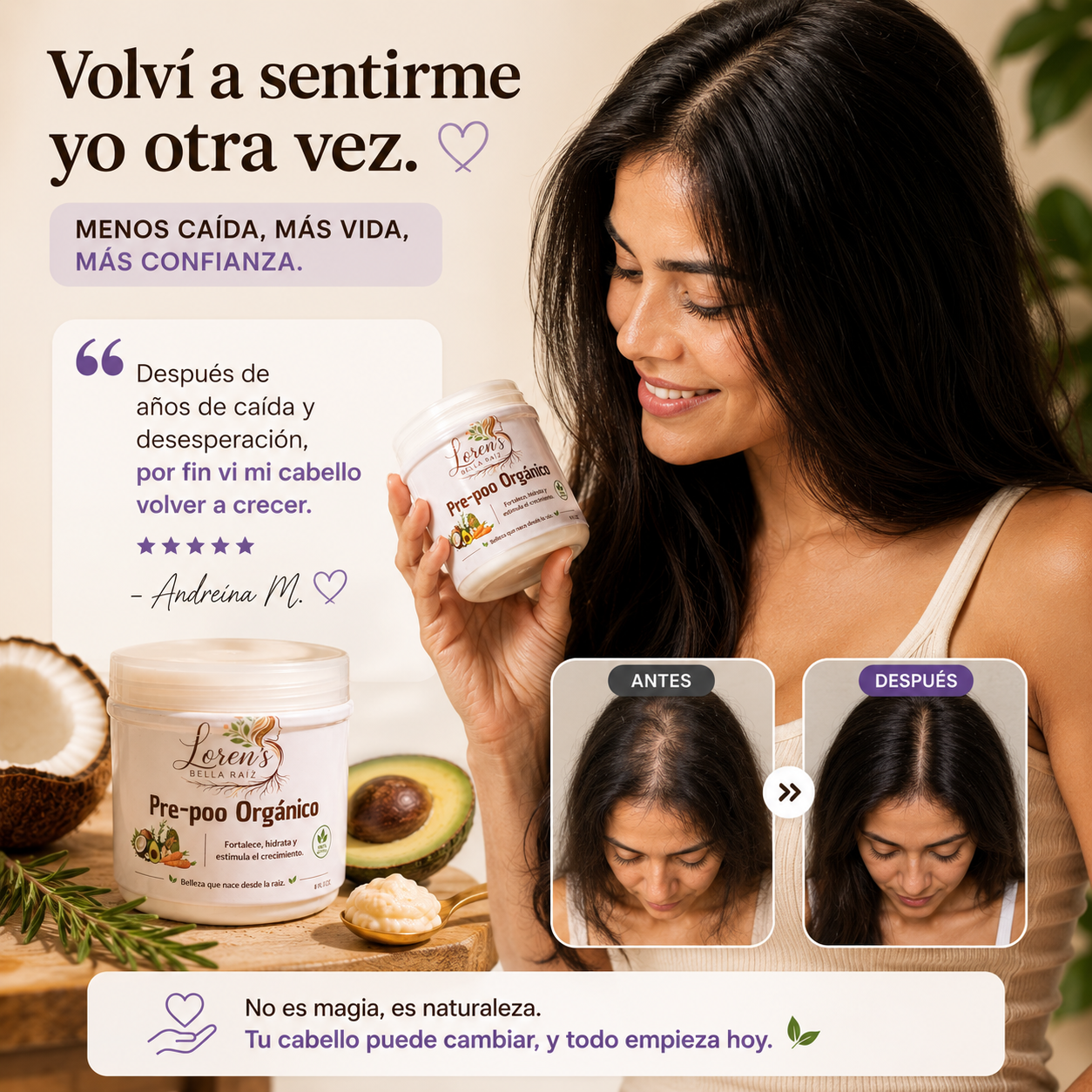 Recupera el cabello que creíste perdido